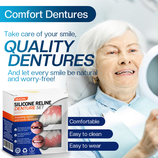 Seagril™ Silicone Reline Denture Set (ADA Certified)😁